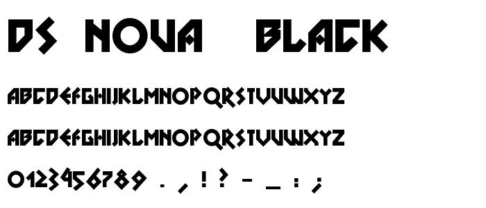 DS Nova  Black font